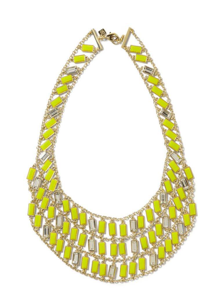 BR Milly $85 Bib Necklace lime