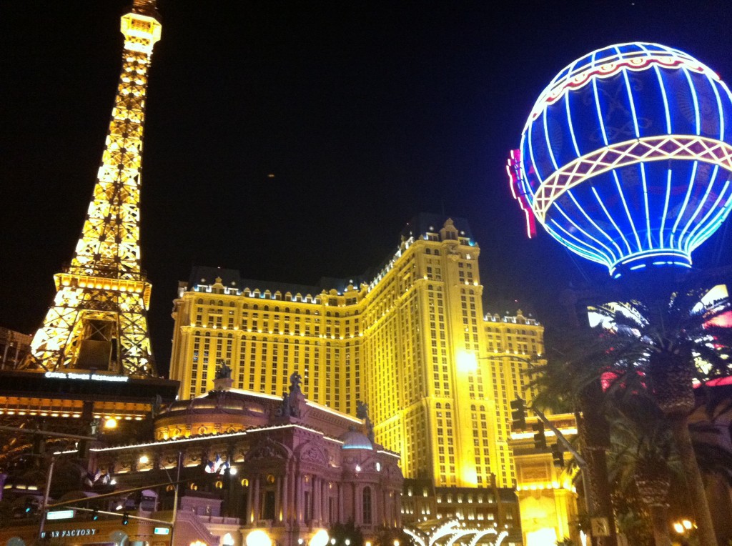 Las Vegas strip at night