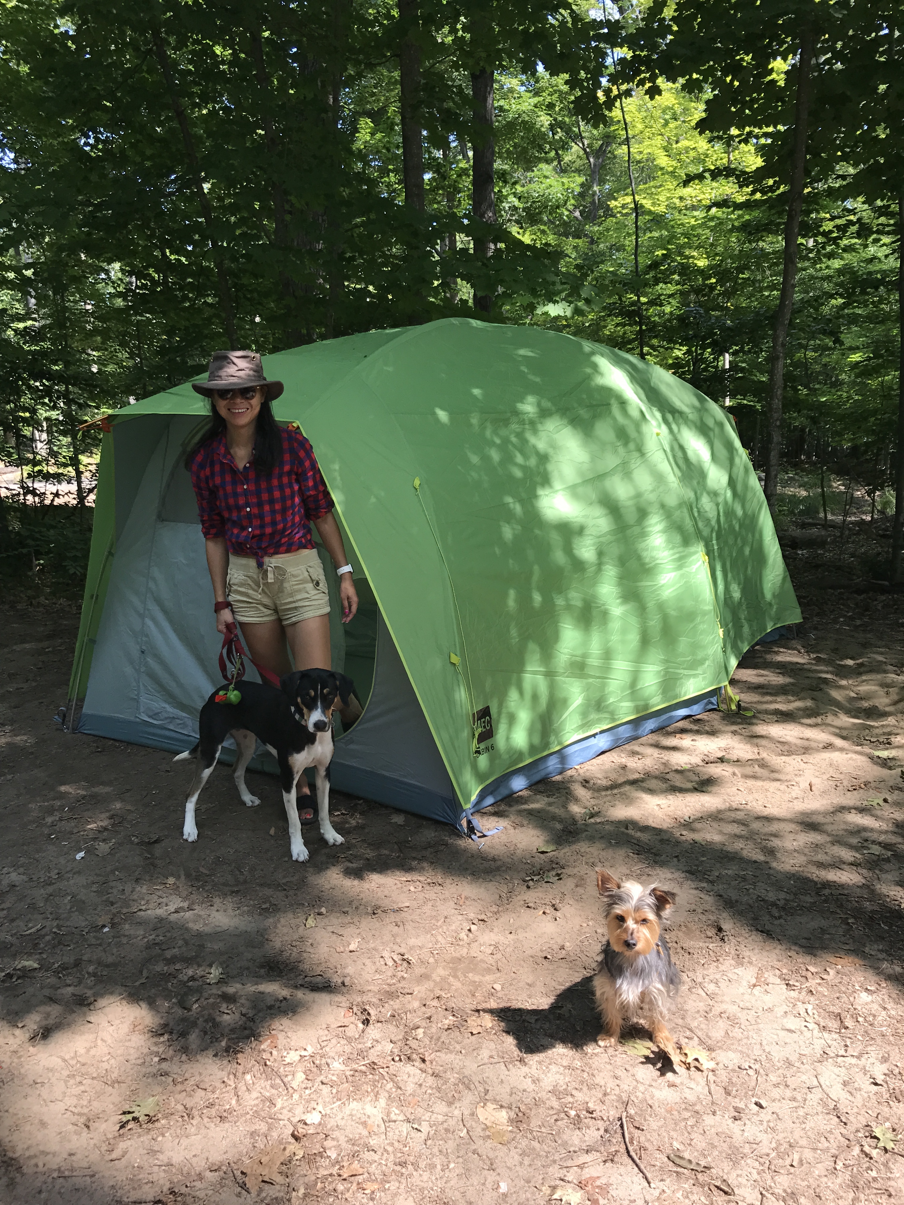Camping with Billie Jean and Bun